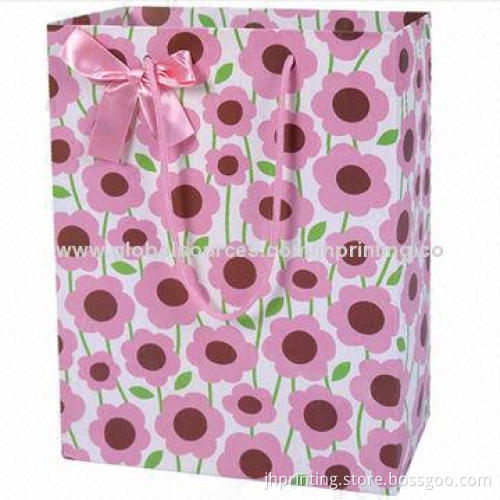 Red Paper Gift Bag for Wine